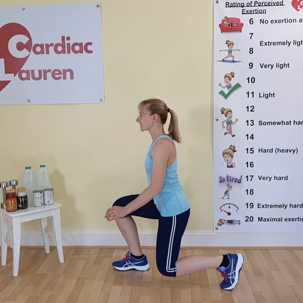 Lunges - cardiac lauren - cardiac rehabilitation