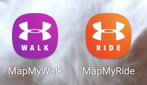 MapMyWalk MapMyRide app logos